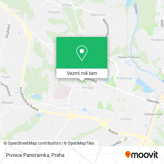 Pivnice Panorámka mapa