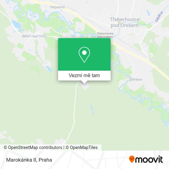 Marokánka II mapa