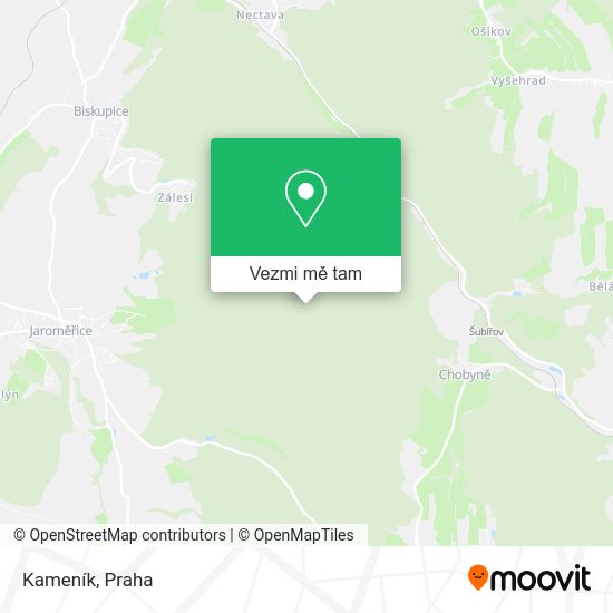 Kameník mapa