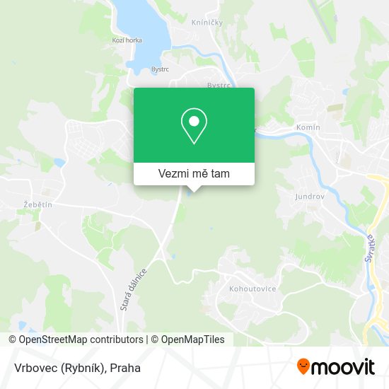 Vrbovec (Rybník) mapa