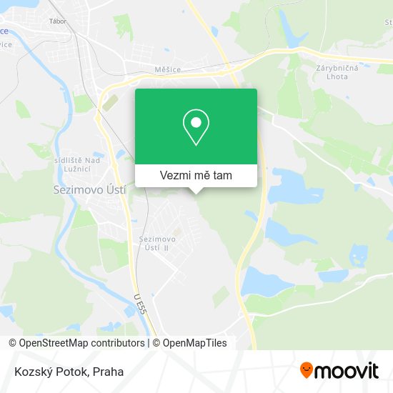 Kozský Potok mapa