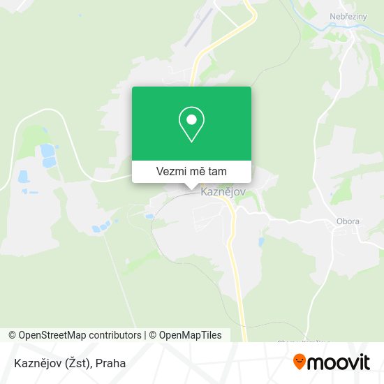 Kaznějov (Žst) mapa