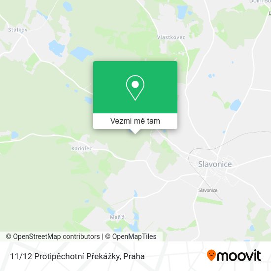 11/12 Protipěchotní Překážky mapa