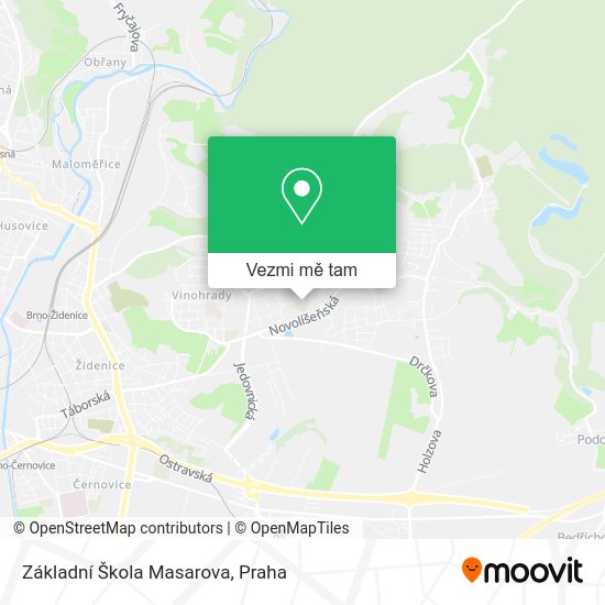 Základní Škola Masarova mapa