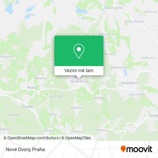 Nové Dvory mapa