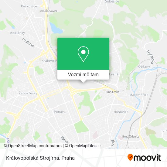 Královopolská Strojírna mapa
