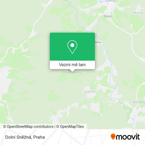 Dolní Sněžná mapa