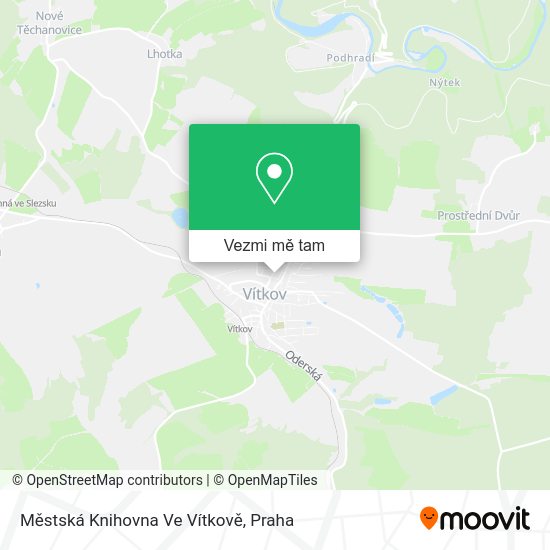 Městská Knihovna Ve Vítkově mapa