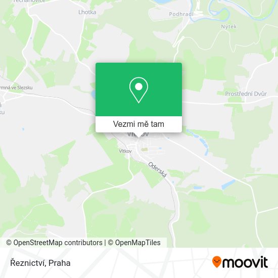 Řeznictví mapa