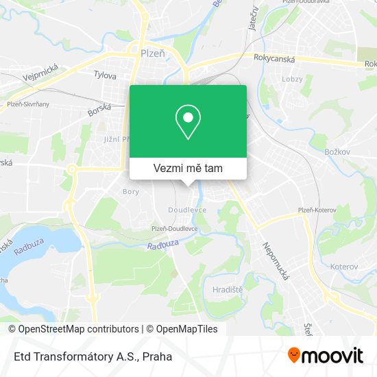 Etd Transformátory A.S. mapa