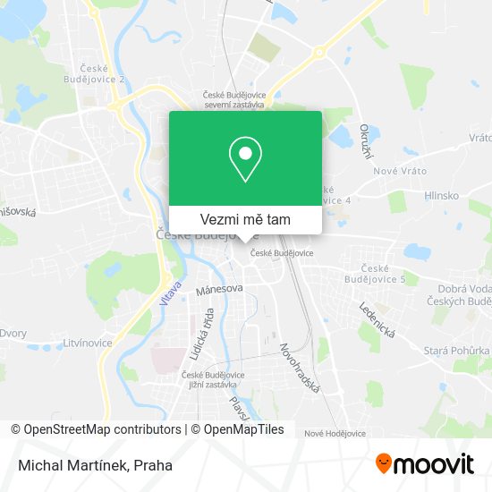Michal Martínek mapa