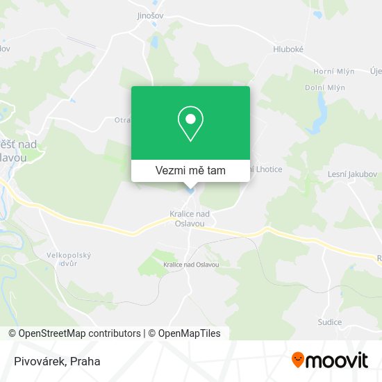 Pivovárek mapa