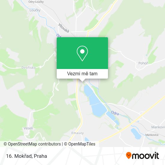 16. Mokřad mapa