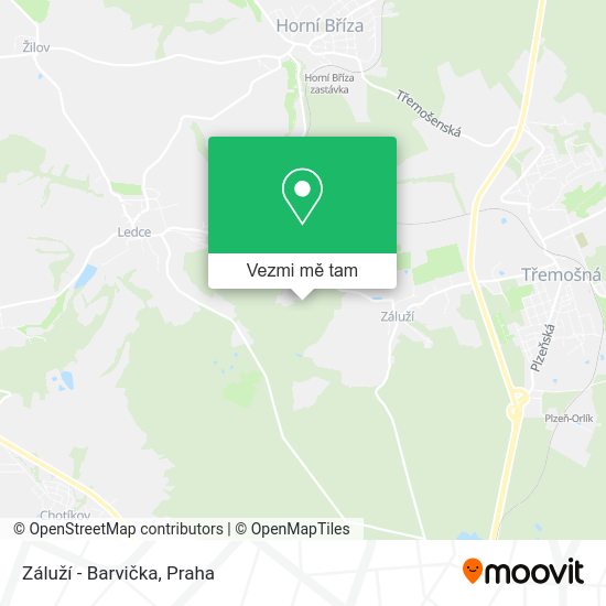 Záluží - Barvička mapa