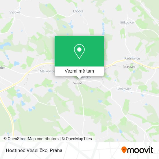 Hostinec Veselíčko mapa