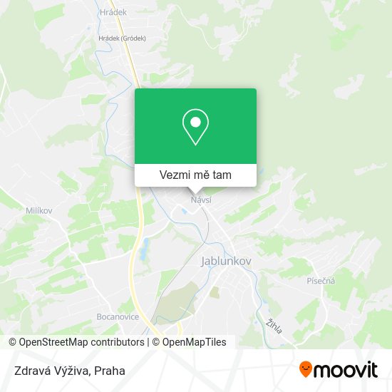 Zdravá Výživa mapa