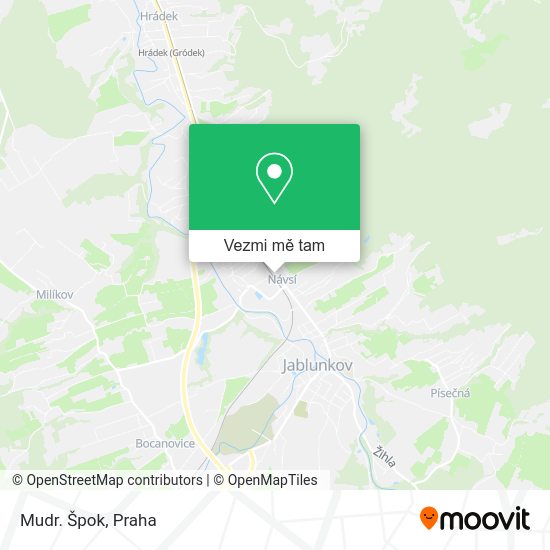 Mudr. Špok mapa