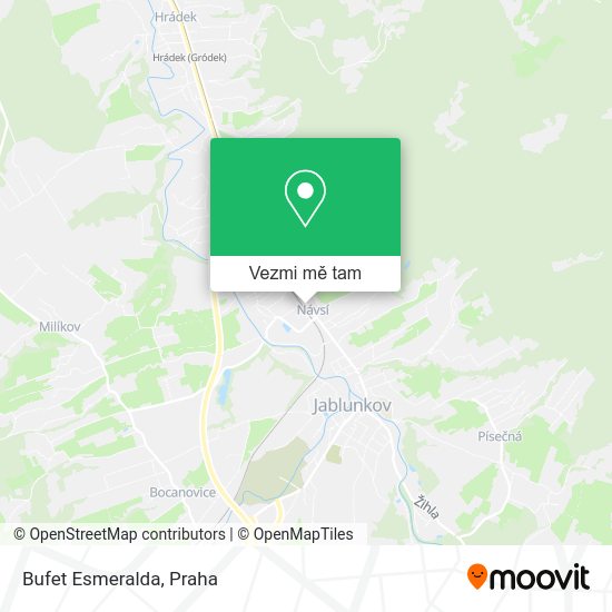 Bufet Esmeralda mapa