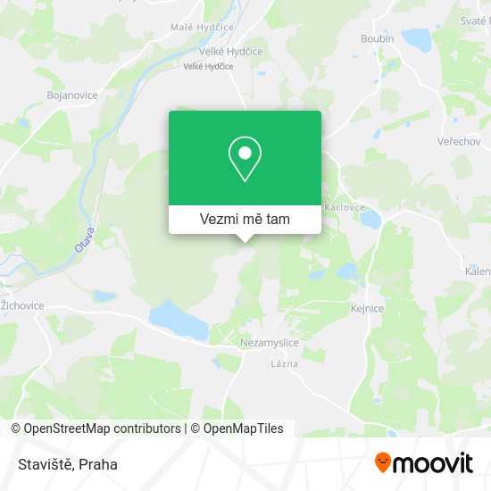 Staviště mapa