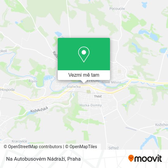Na Autobusovém Nádraží mapa