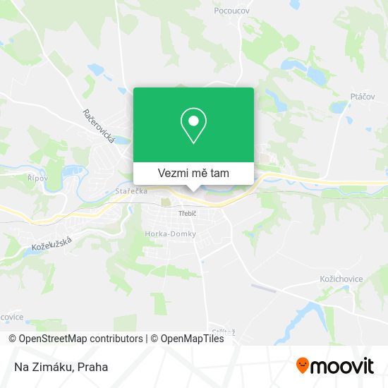 Na Zimáku mapa
