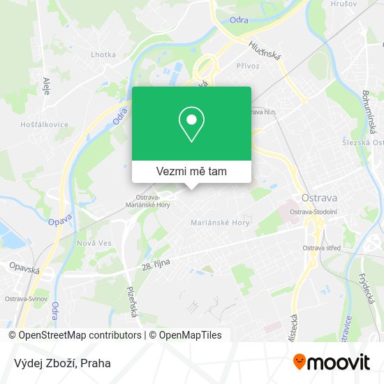 Výdej Zboží mapa