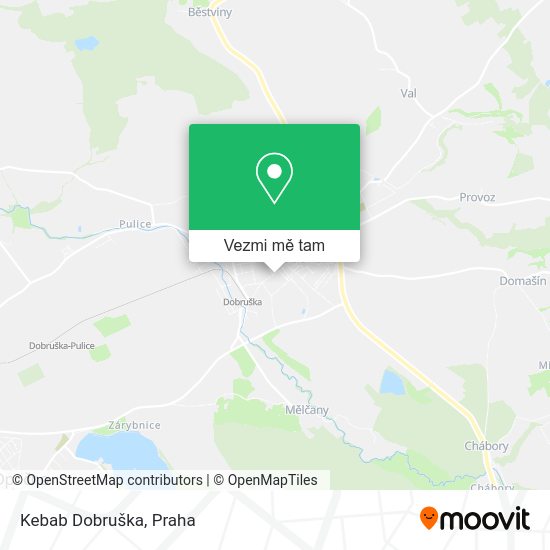 Kebab Dobruška mapa