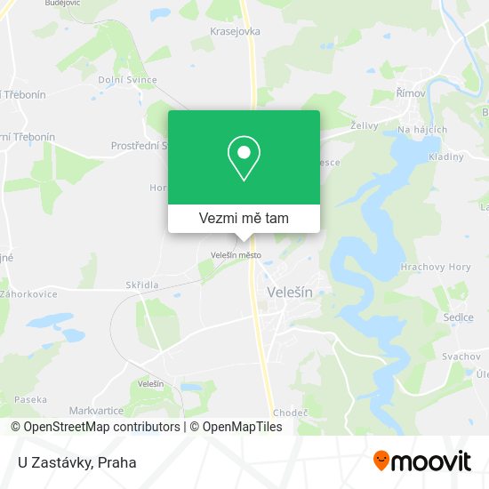 U Zastávky mapa