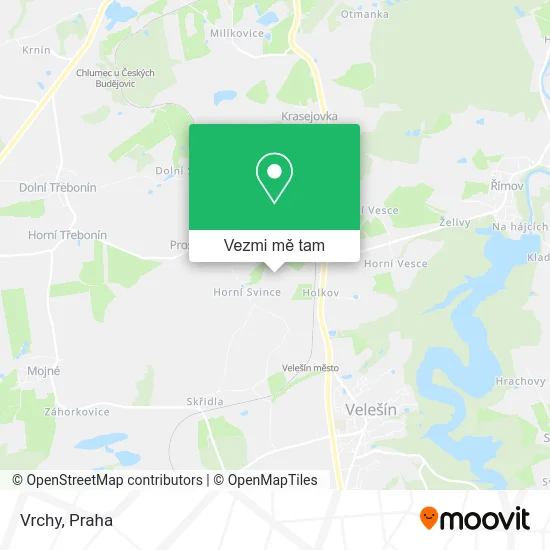 Vrchy mapa