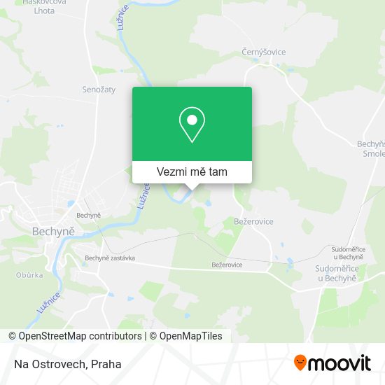 Na Ostrovech mapa