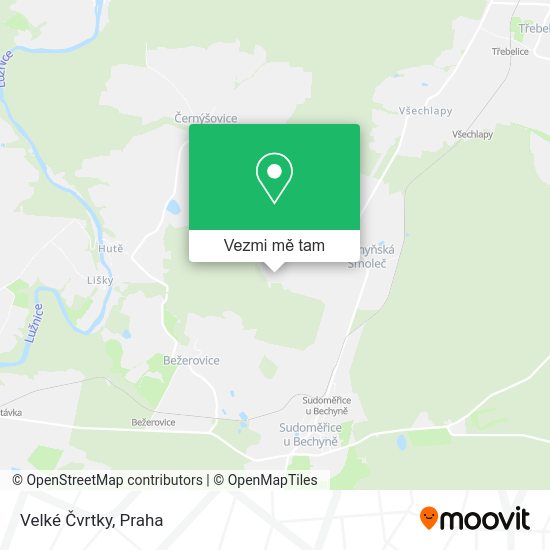 Velké Čvrtky mapa