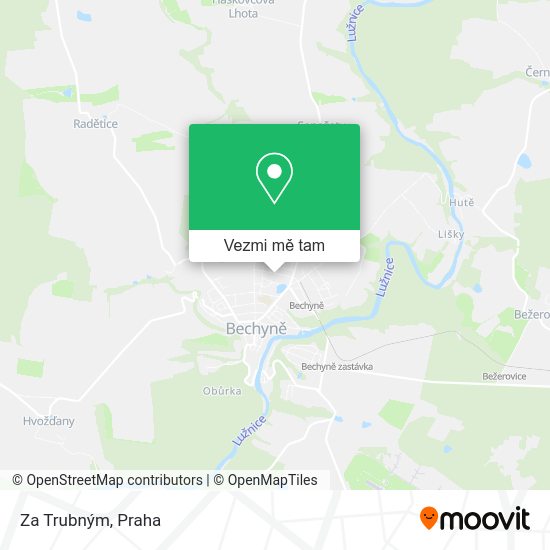 Za Trubným mapa