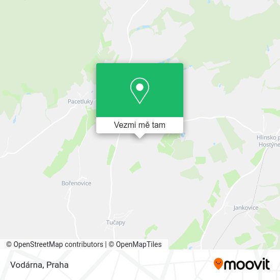 Vodárna mapa