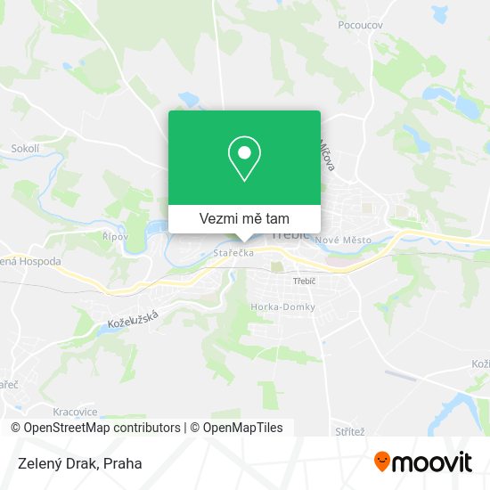Zelený Drak mapa