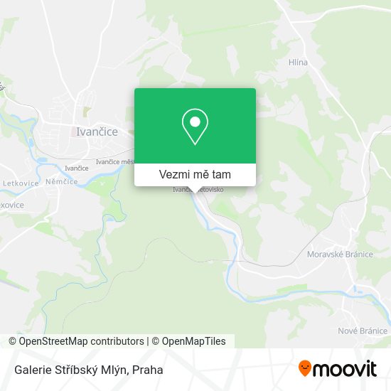 Galerie Stříbský Mlýn mapa