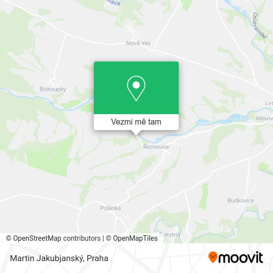 Martin Jakubjanský mapa