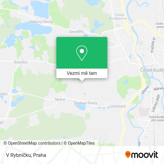 V Rybníčku mapa