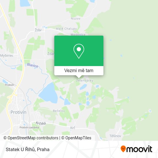 Statek U Říhů mapa
