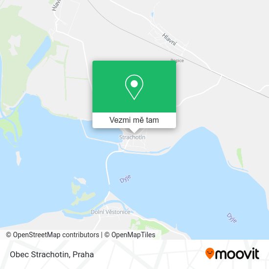 Obec Strachotin mapa