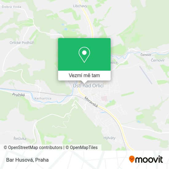 Bar Husová mapa