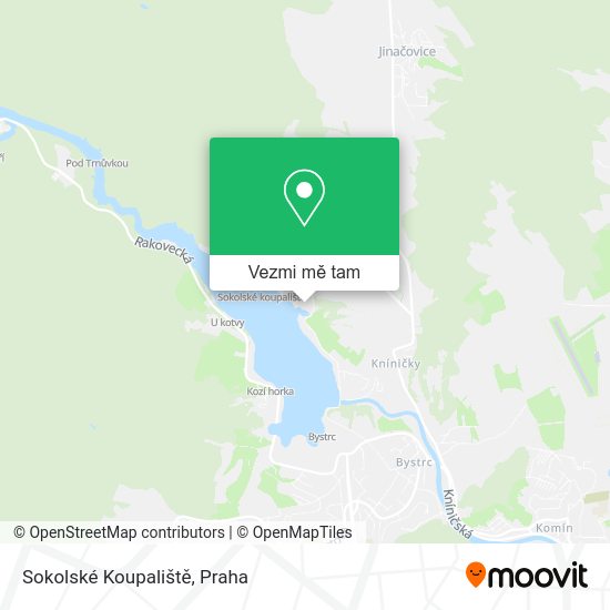 Sokolské Koupaliště mapa