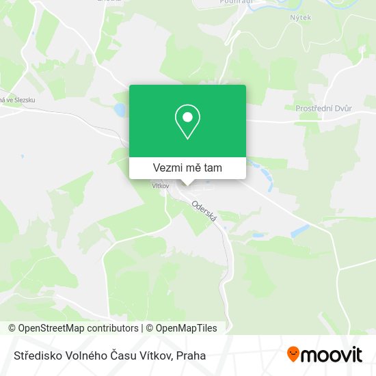 Středisko Volného Času Vítkov mapa