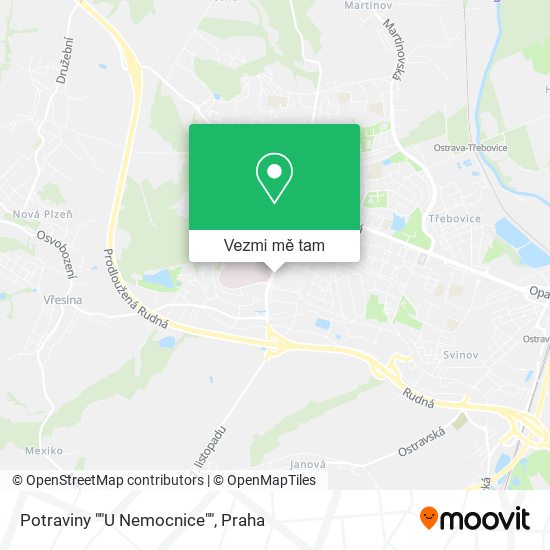 Potraviny ""U Nemocnice"" mapa