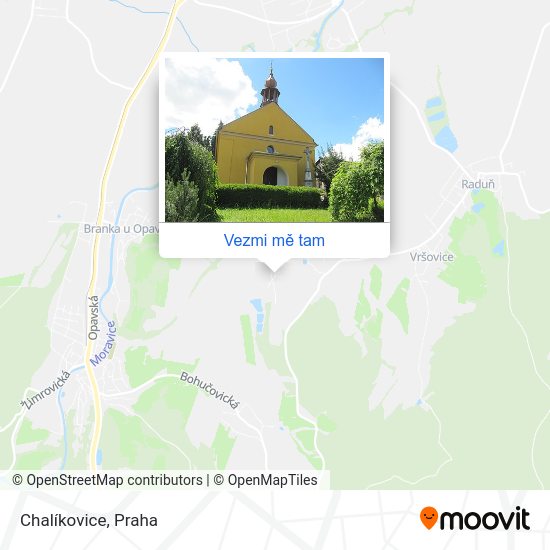 Chalíkovice mapa