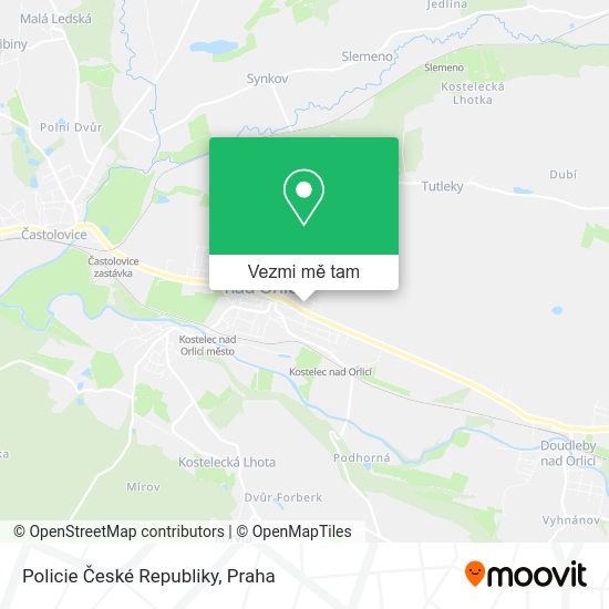 Policie České Republiky mapa
