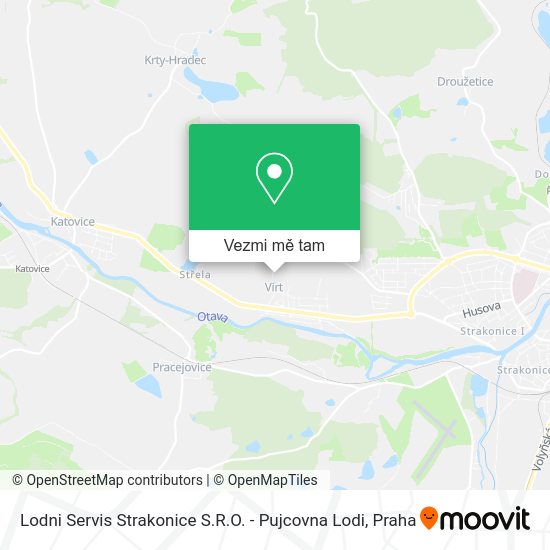 Lodni Servis Strakonice S.R.O. - Pujcovna Lodi mapa
