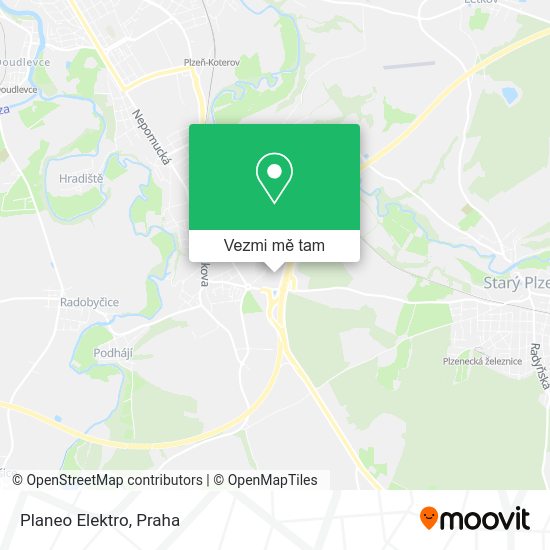 Planeo Elektro mapa