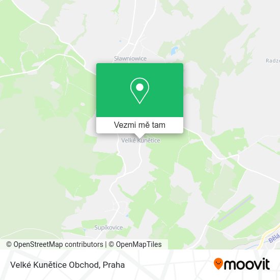 Velké Kunětice Obchod mapa