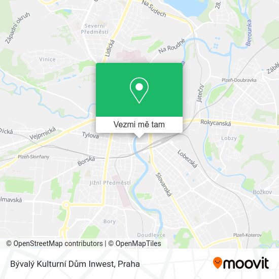 Bývalý Kulturní Dům Inwest mapa