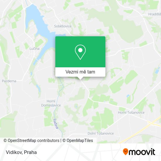 Vidíkov mapa